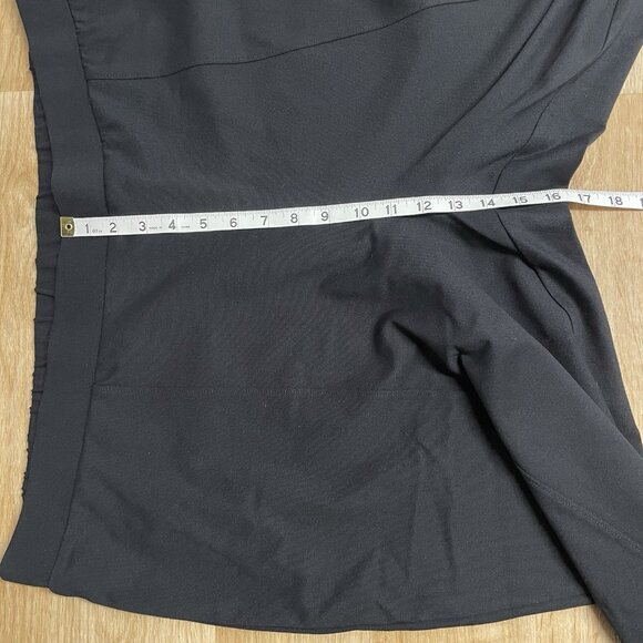 AVA & VIV PULL ON PANTS FRONT SEAM SPLIT HEM HIGH RISE STRETCH SIZE 2X BLACK - Picture 12 of 13
